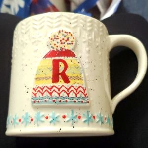 Anthropologie Initial "R" Hat Mug